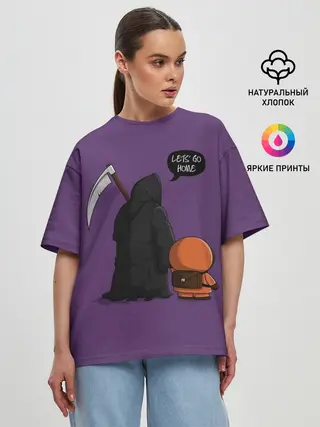 Женская футболка оверсайз / Лучший друг Кенни