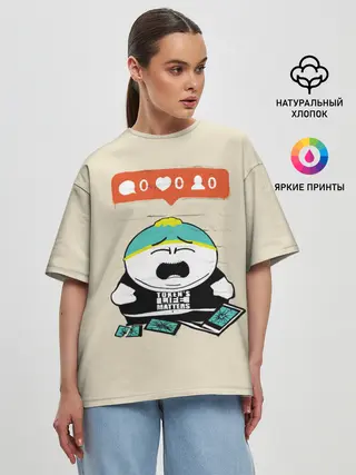 Женская футболка оверсайз / Ноль лайков