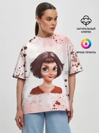Женская футболка оверсайз / Амели | Amelie
