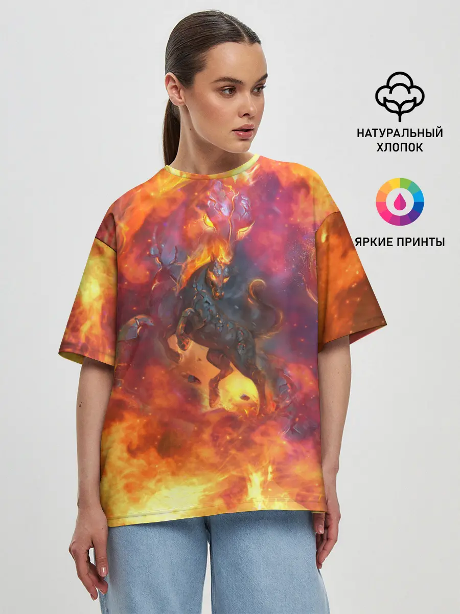 Женская футболка оверсайз / Nightmare | Найтмар