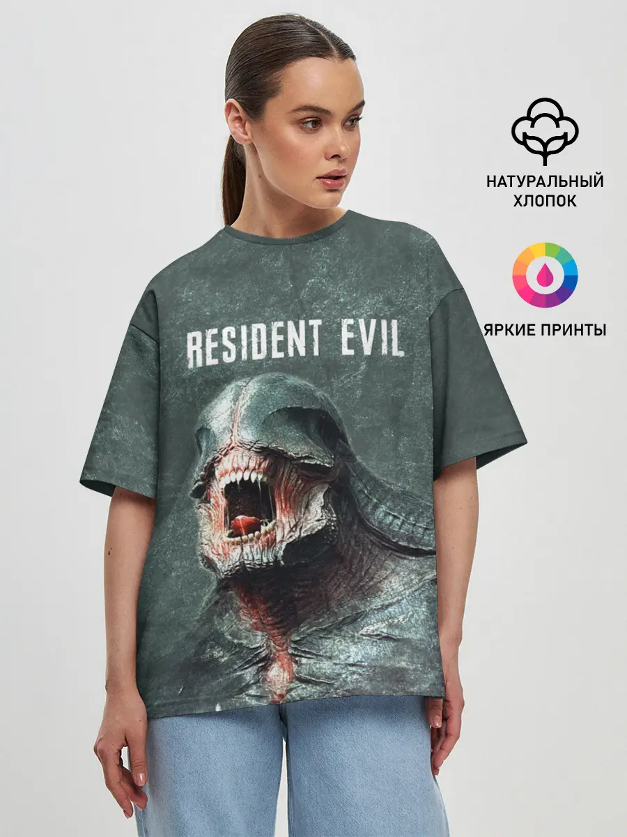 Женская футболка оверсайз / RESIDENT EVIL 2 | РЕЗИДЕНТ ЕВИЛ