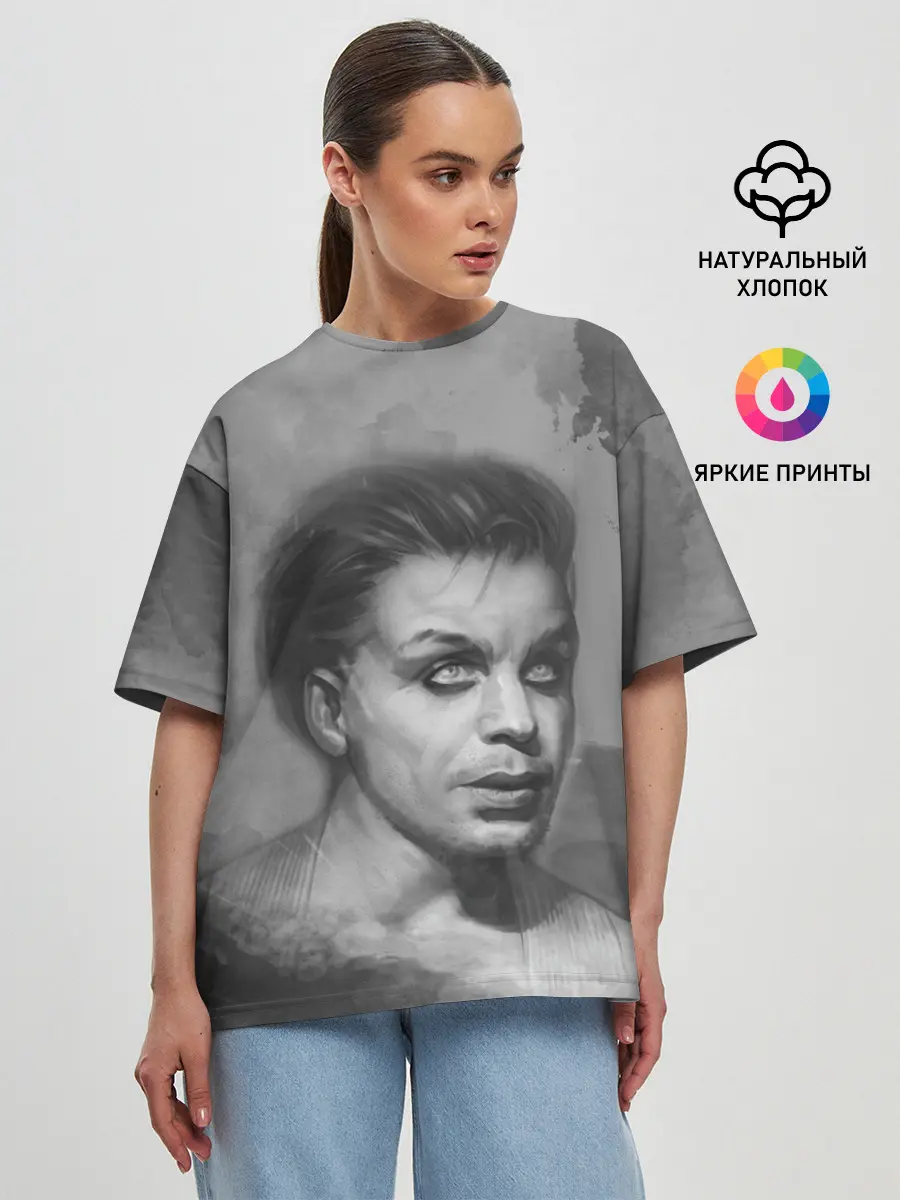 Женская футболка оверсайз / Тилль Линдеманн | РАМШТАЙН