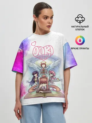 Женская футболка оверсайз / Doki Doki | Доки Доки