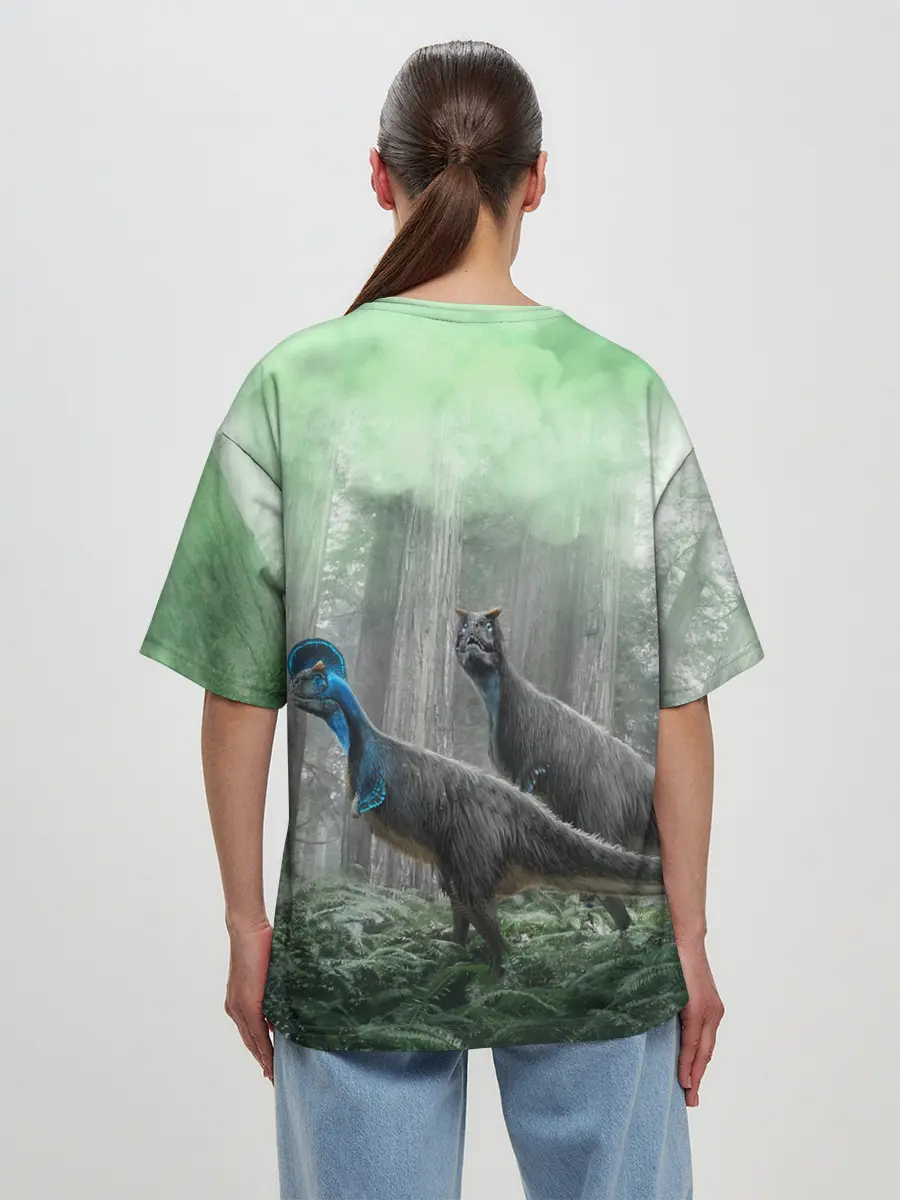 Женская футболка оверсайз / Jurassic World | Мир Юрского периода