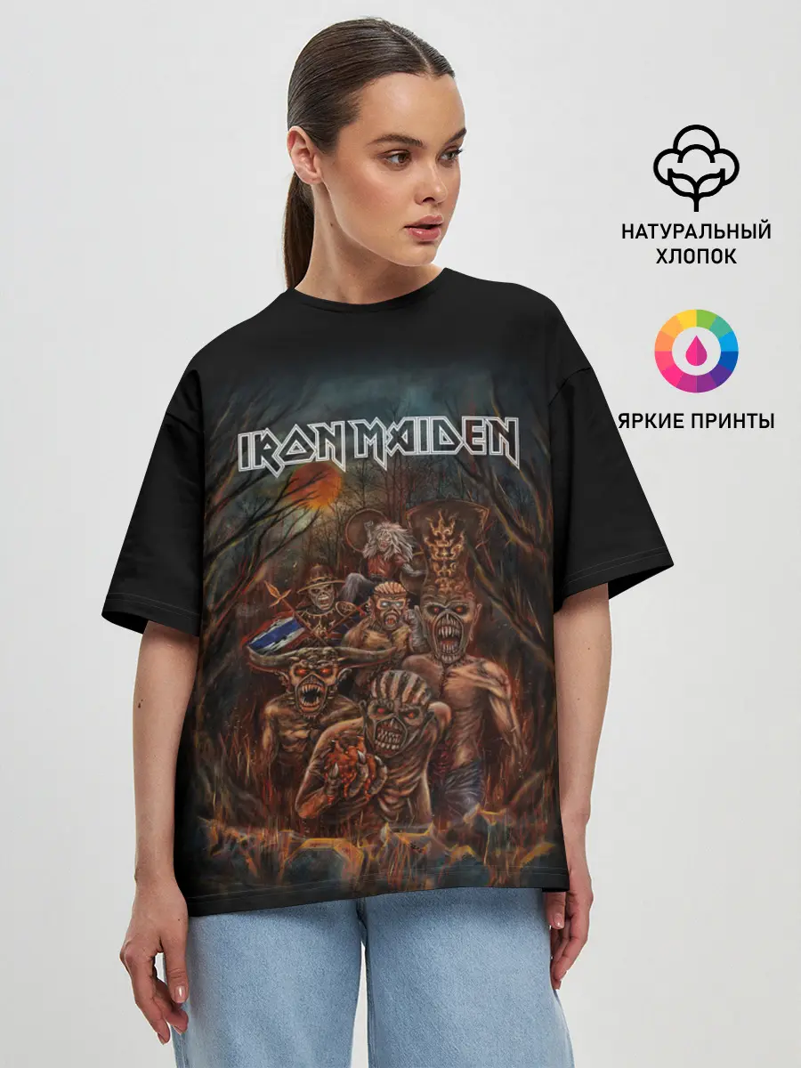 Женская футболка оверсайз / IRON MAIDEN | АЙРОН МЕЙДЕН