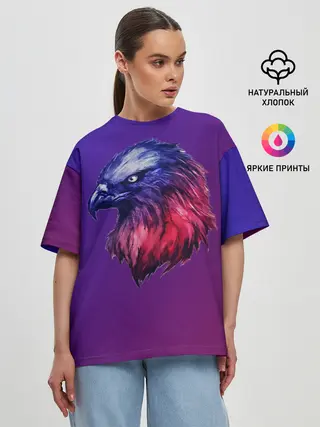Женская футболка оверсайз / Вольная птица