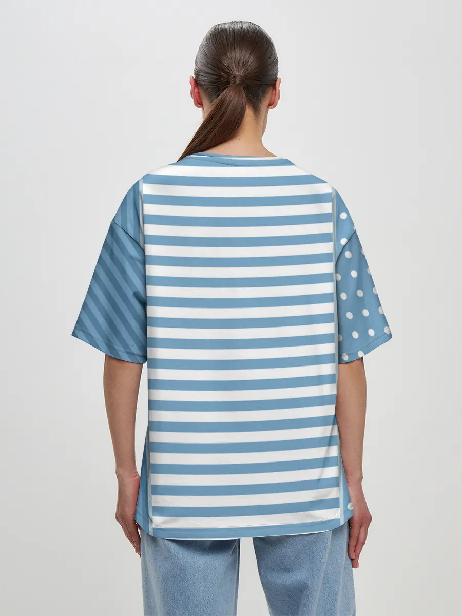 Женская футболка оверсайз / Веселая Мышь