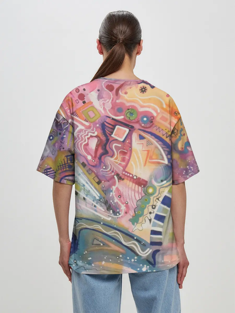 Женская футболка оверсайз / MULT