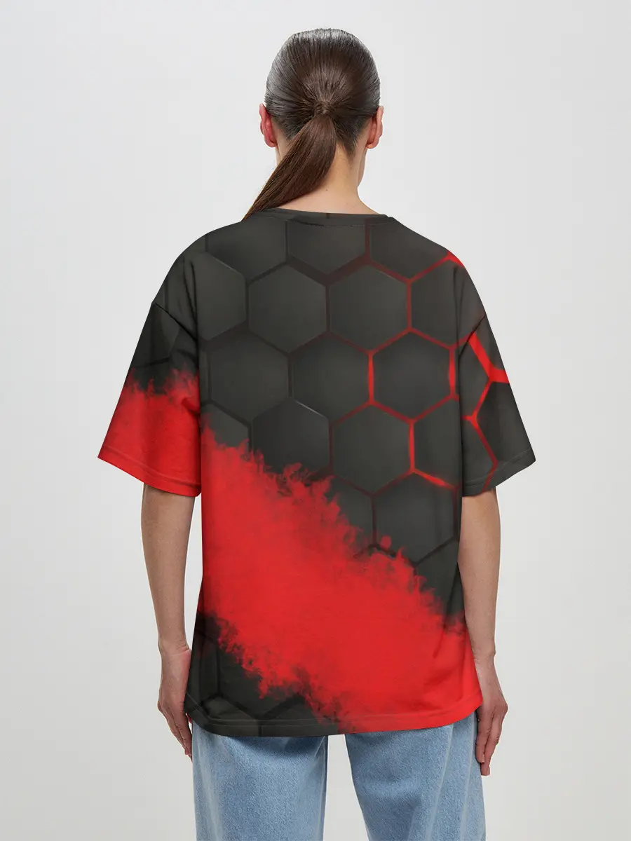 Женская футболка оверсайз / GARENA RED LINE