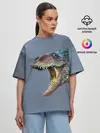 Женская футболка оверсайз / Хищный динозавр | Dino