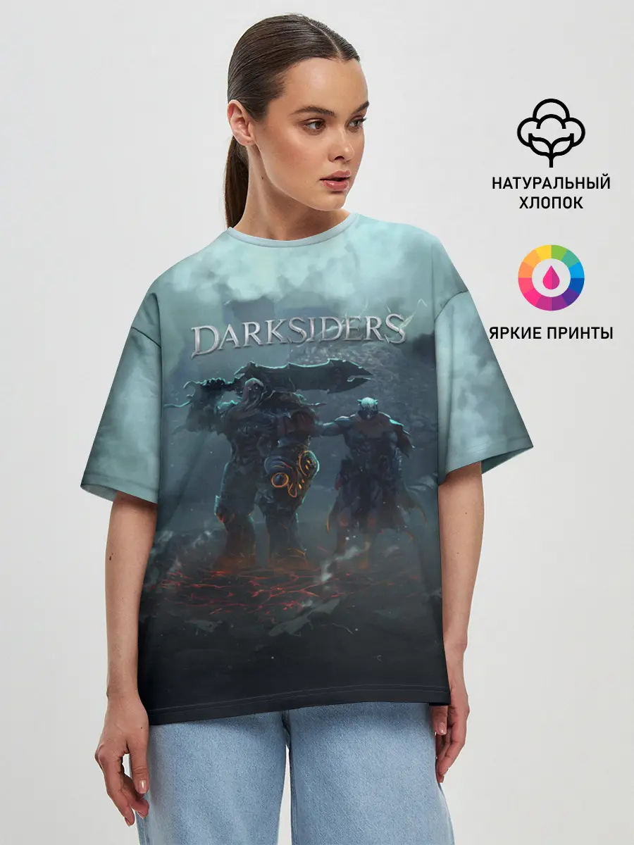 Женская футболка оверсайз / Darksiders | Гнев Войны