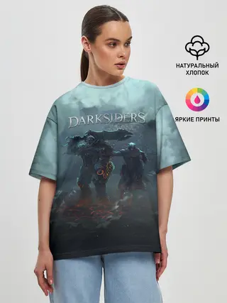 Женская футболка оверсайз / Darksiders | Гнев Войны