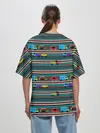 Женская футболка оверсайз / Детский полосатый узор