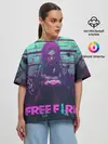 Женская футболка оверсайз / FREE FIRE