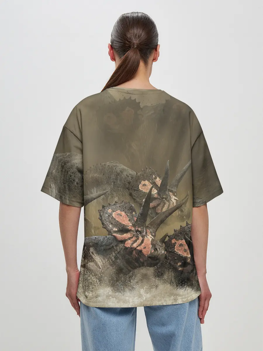 Женская футболка оверсайз / Jurassic World | Мир Юрского Периода