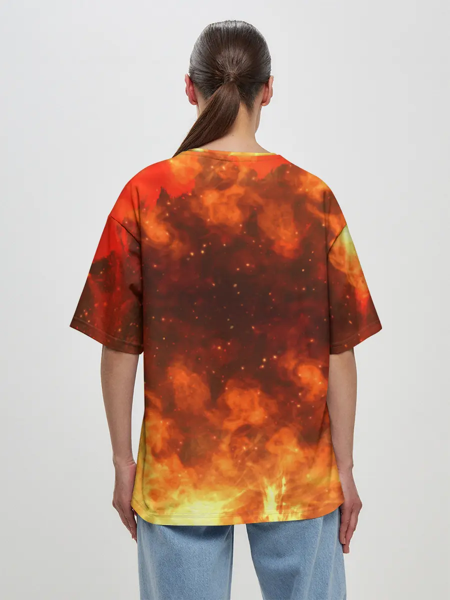 Женская футболка оверсайз / Darksiders 3 | Гнев Войны 3