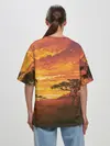 Женская футболка оверсайз / АФРИКАНСКАЯ САВАННА