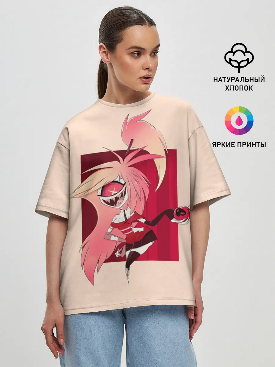 Женская футболка оверсайз / Милаха Черри