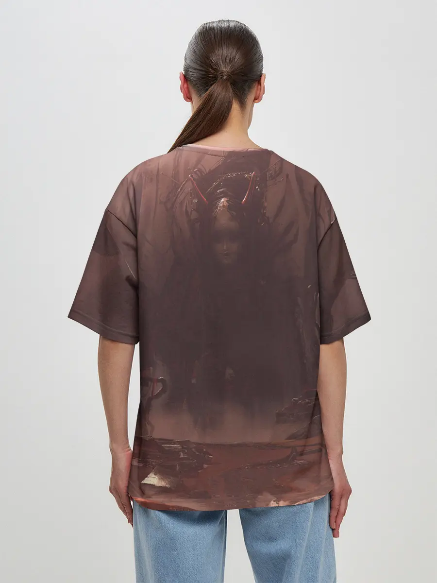 Женская футболка оверсайз / Demon Tsushima | Демон