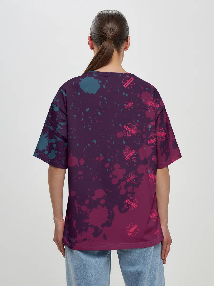 Женская футболка оверсайз / Niletto - Splash