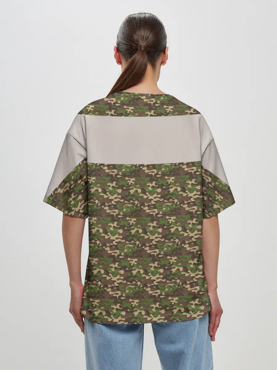 Женская футболка оверсайз / Армия