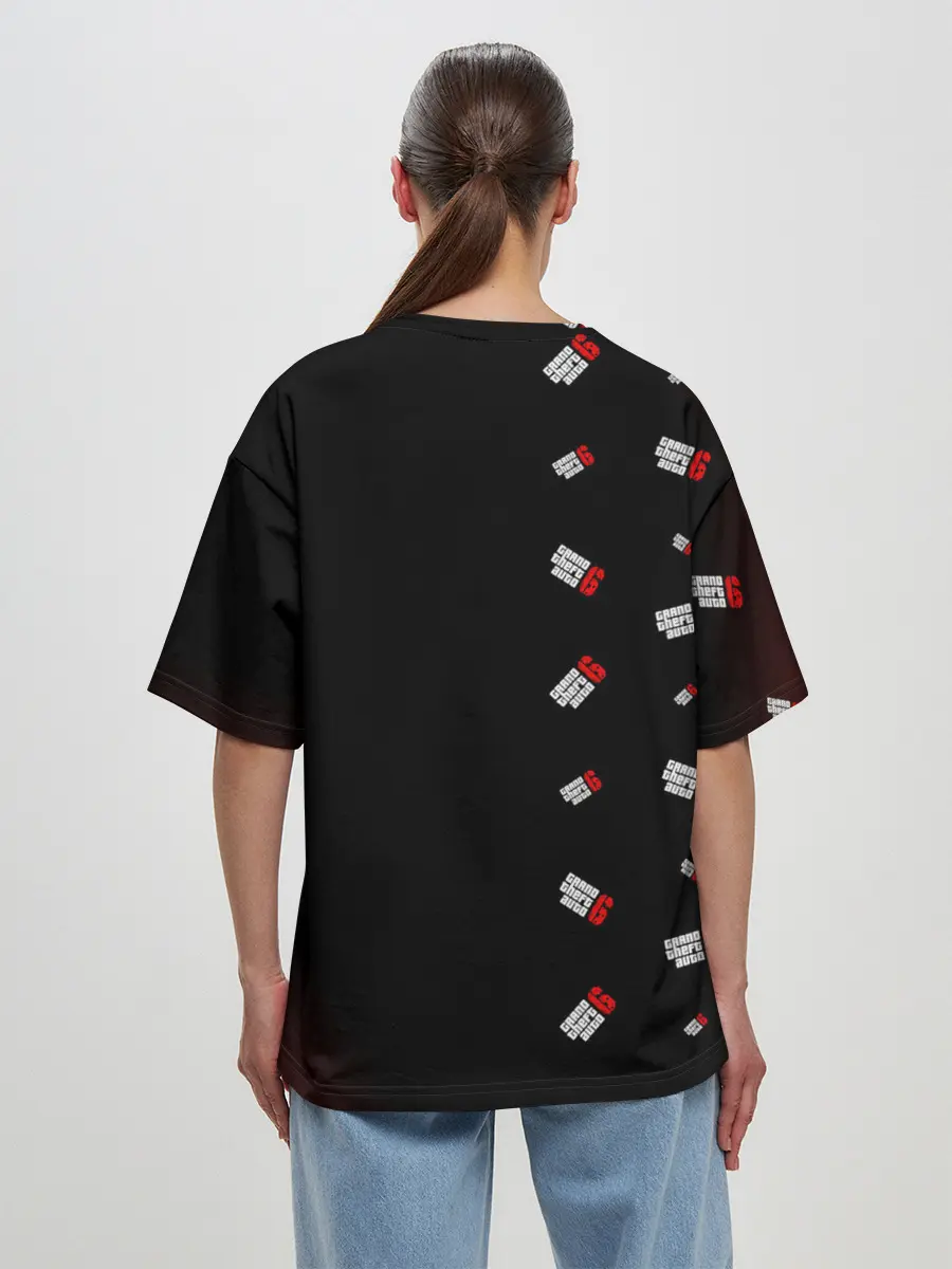 Женская футболка оверсайз / ГТА 6 - Соты