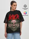 Женская футболка оверсайз / SLAYER | УБИЙЦА