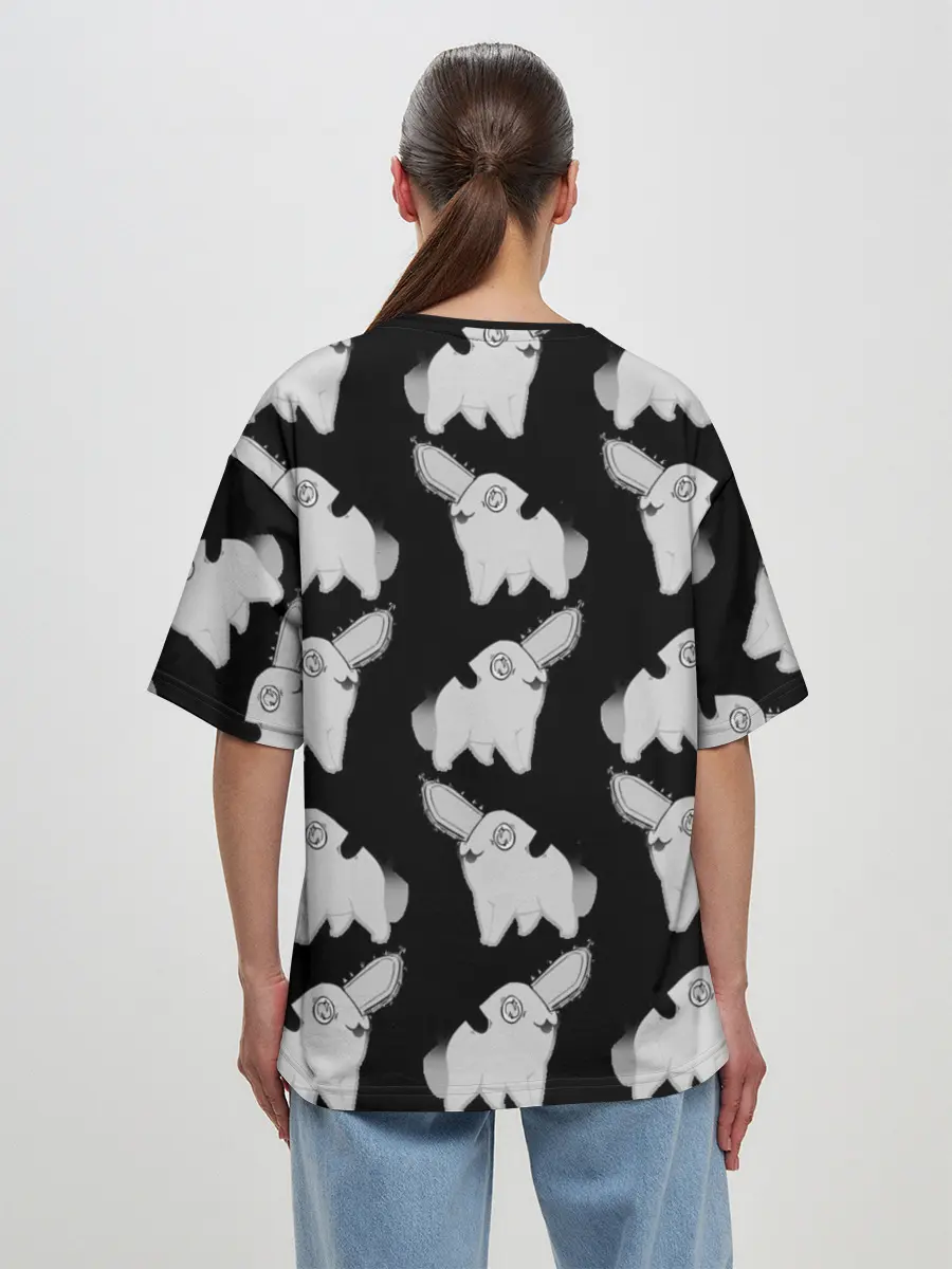 Женская футболка оверсайз / Почитта в стиле manga