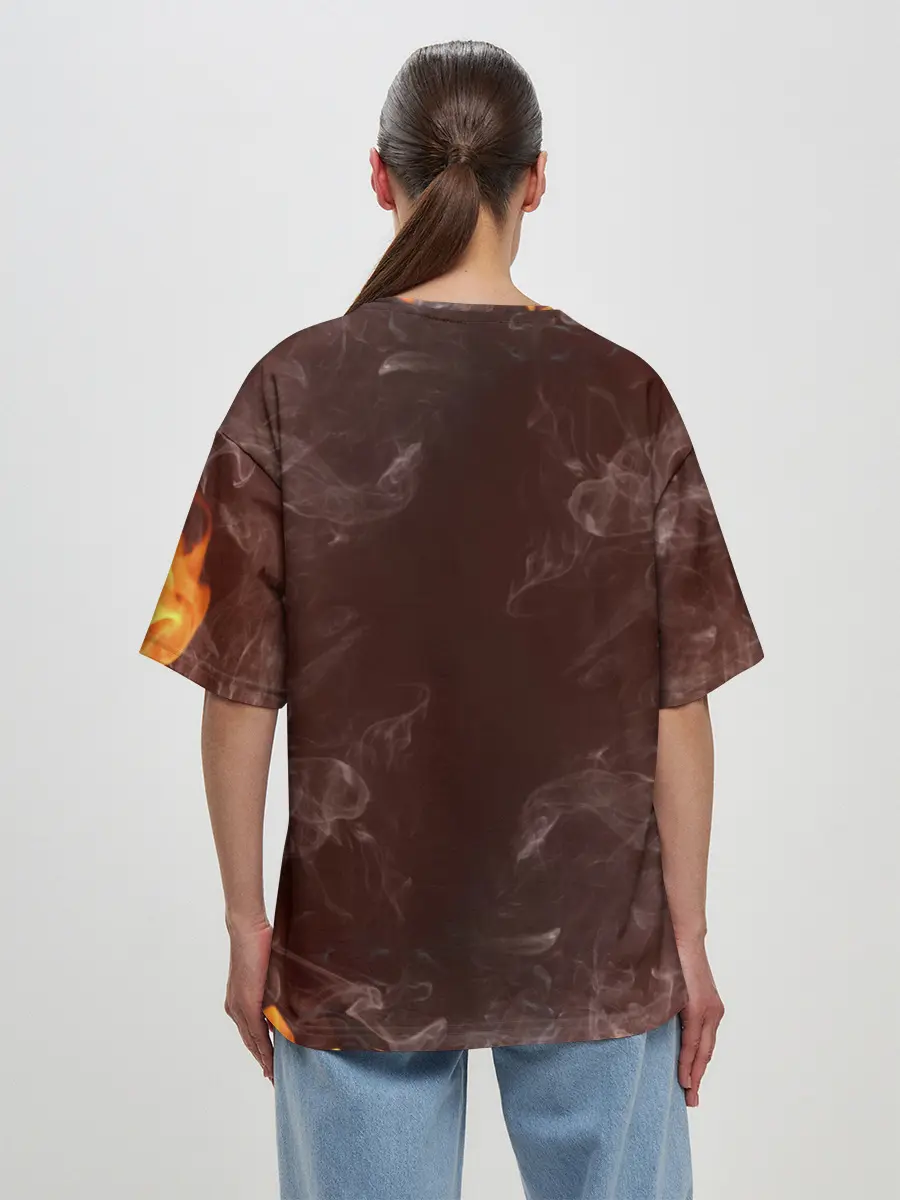 Женская футболка оверсайз / ШЕСТЕРНЯ | GEARS OF WAR