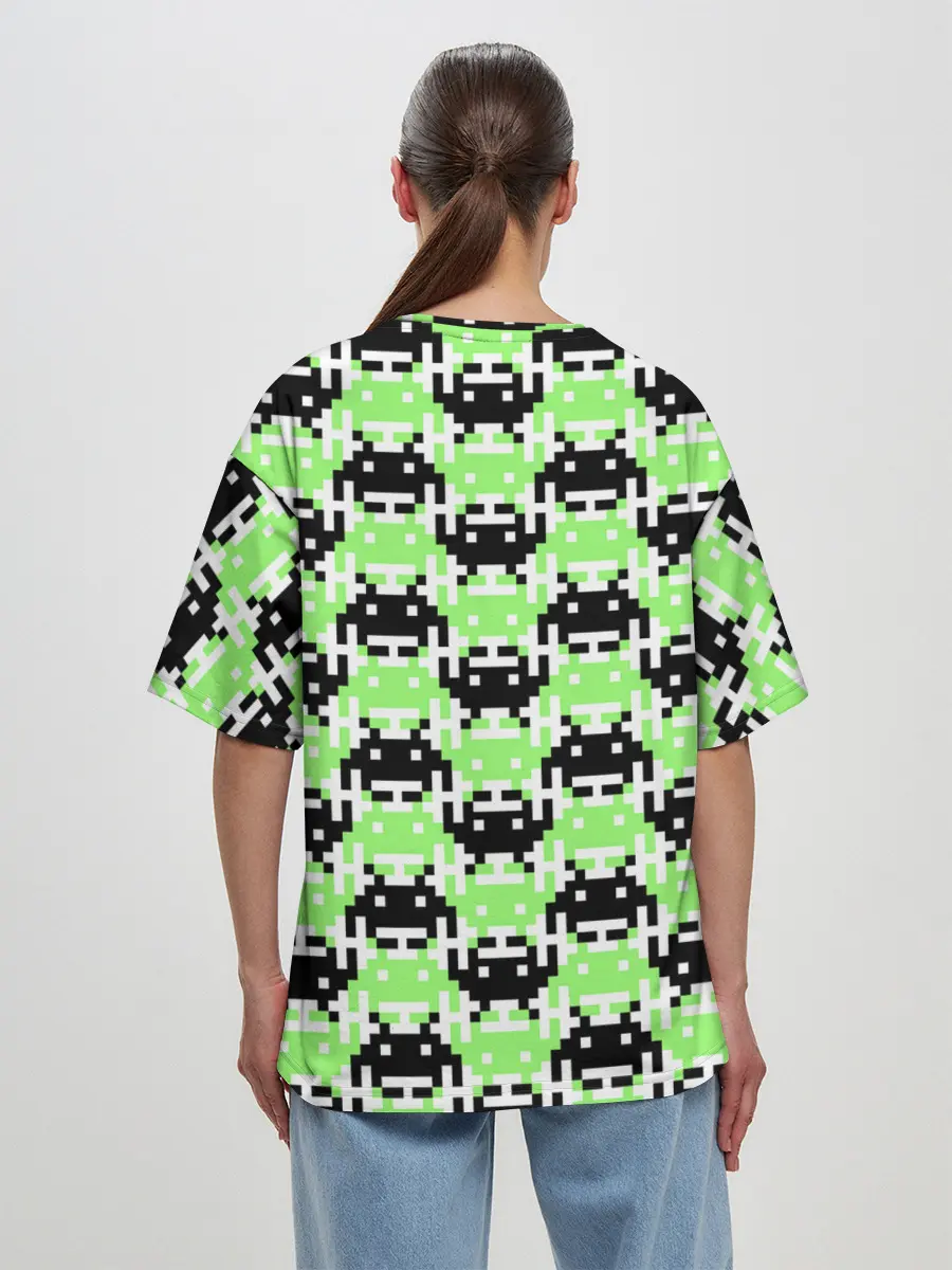 Женская футболка оверсайз / Space Invaders | Old game