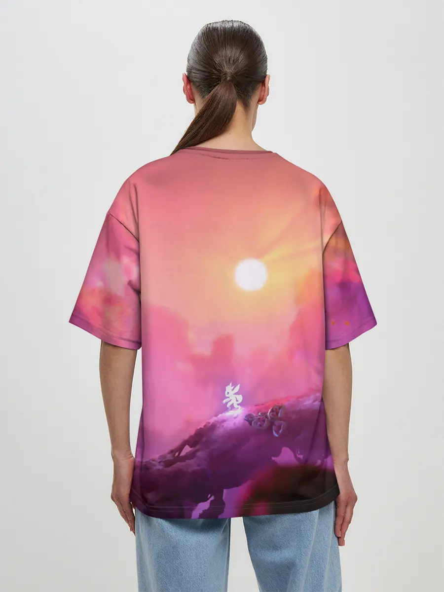 Женская футболка оверсайз / Ori and the Will of the Wisps