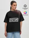 Женская футболка оверсайз / Cyber NIN
