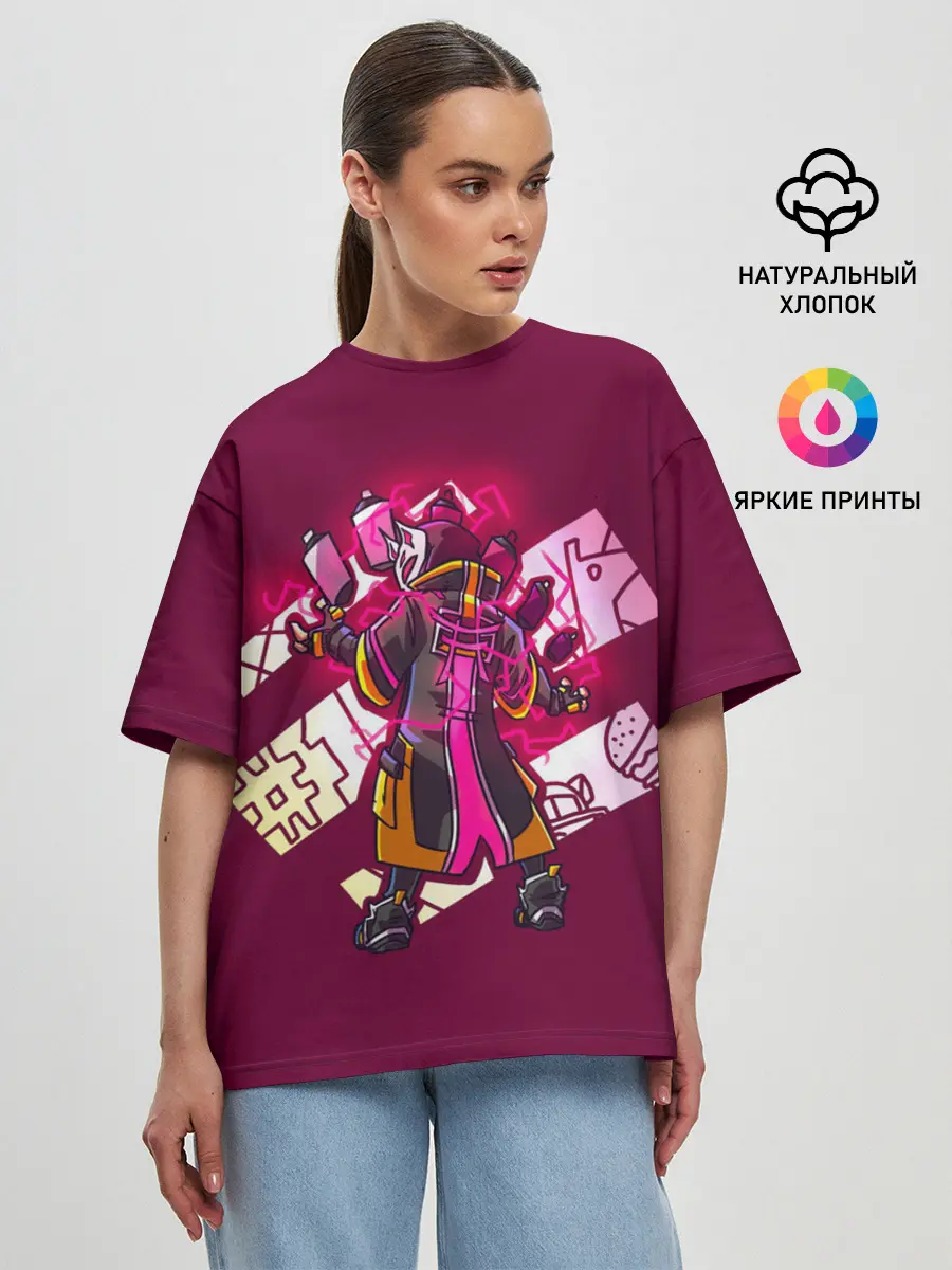Женская футболка оверсайз / Fortnite