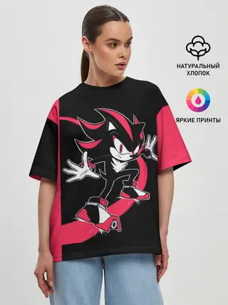 Женская футболка оверсайз / SONIC X | DARK SONIC