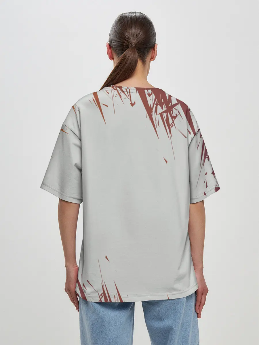 Женская футболка оверсайз / КИАНУ РИВЗ | КИБЕРПАНК