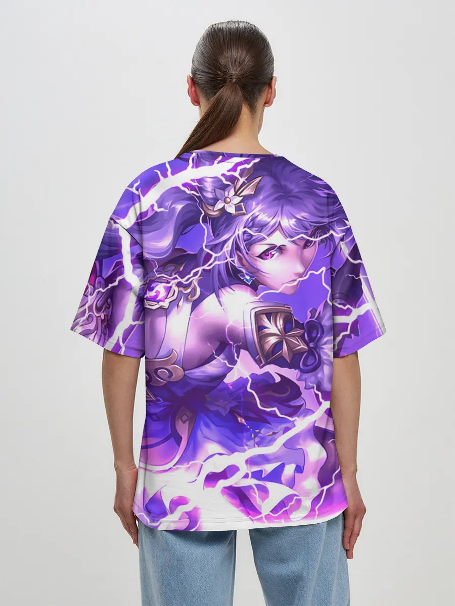 Женская футболка оверсайз / Баал | Genshin Impact | Геншин Импакт