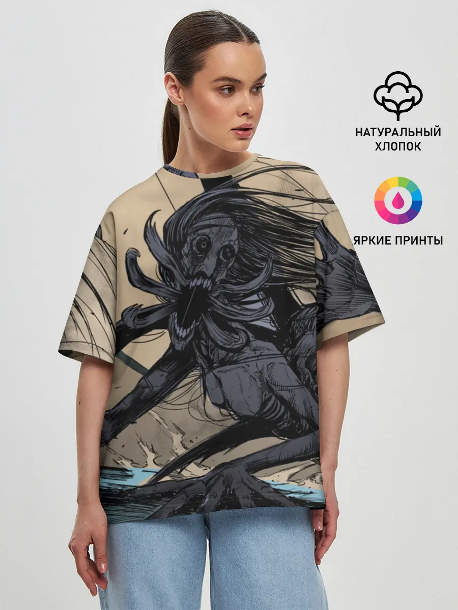 Женская футболка оверсайз / Мерико Чан