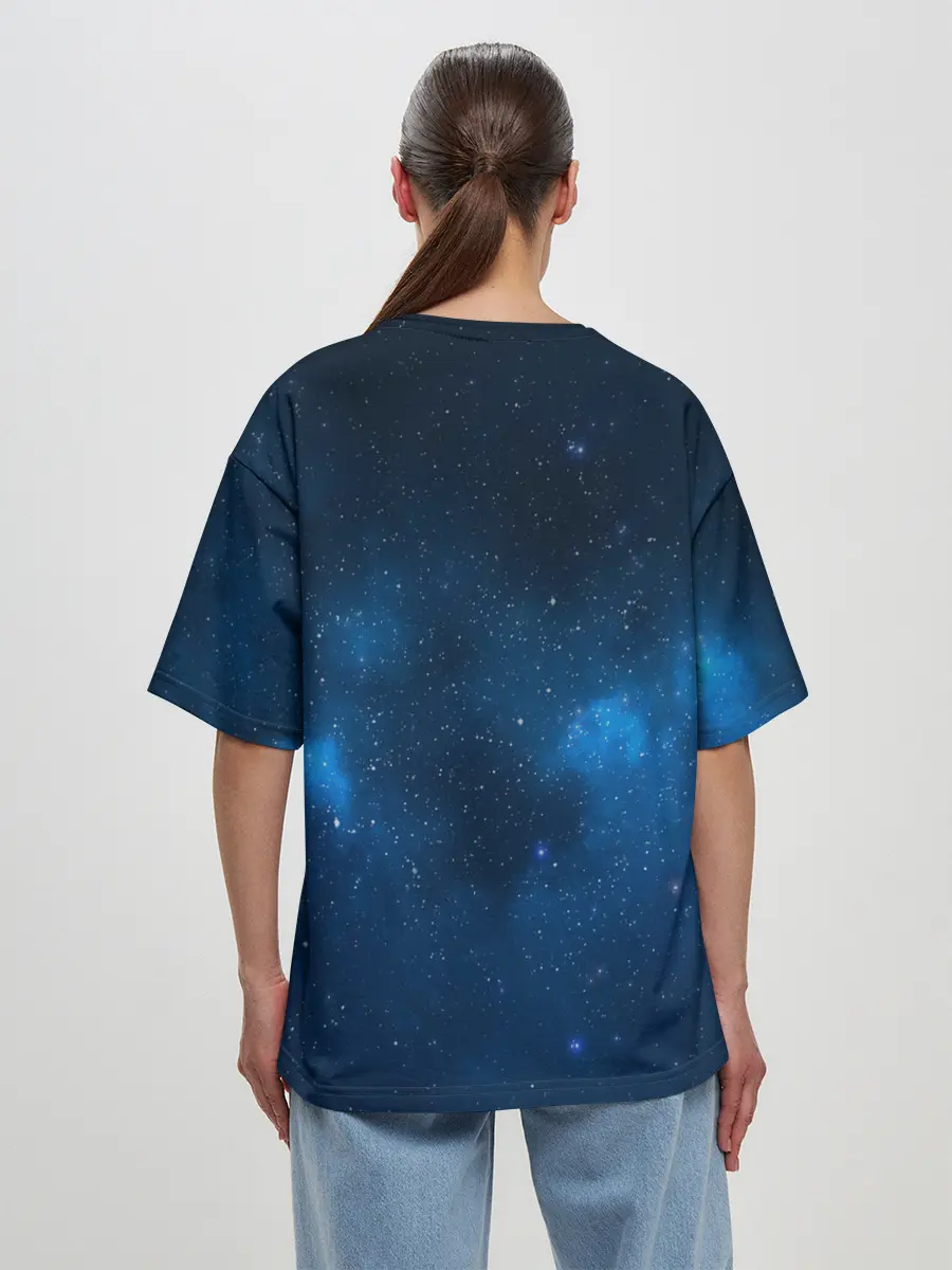 Женская футболка оверсайз / Сейлор Мун | Космос
