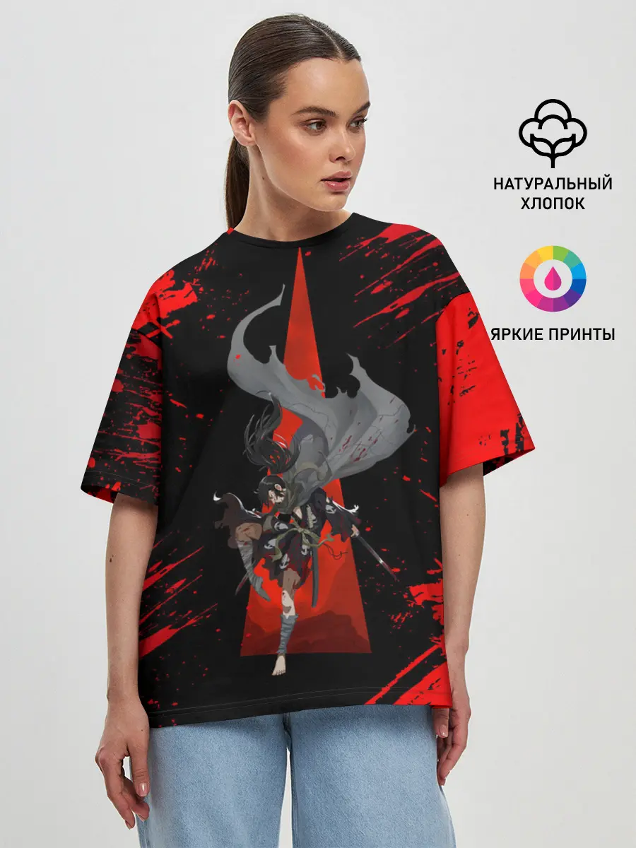 Женская футболка оверсайз / Хяккимару | Dororo | Дороро