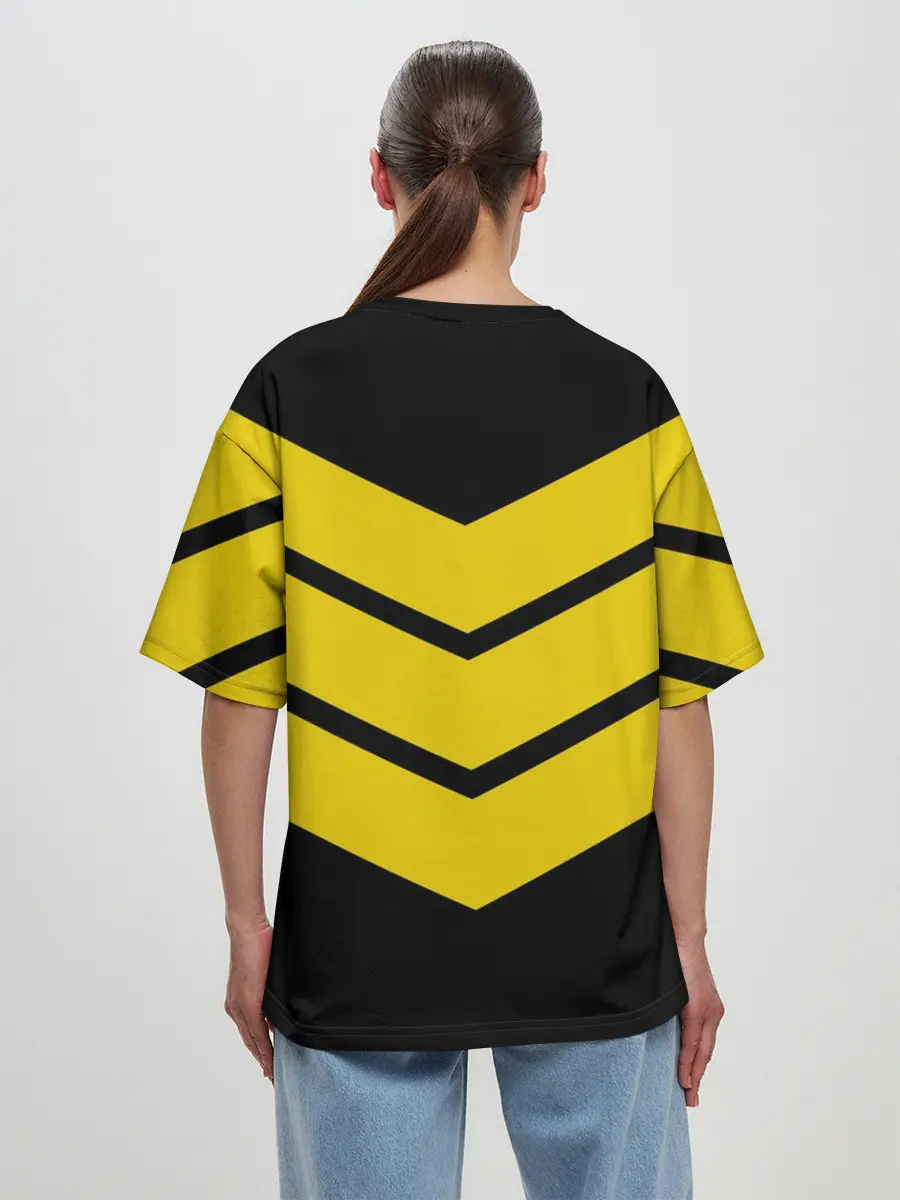 Женская футболка оверсайз / Три полоски