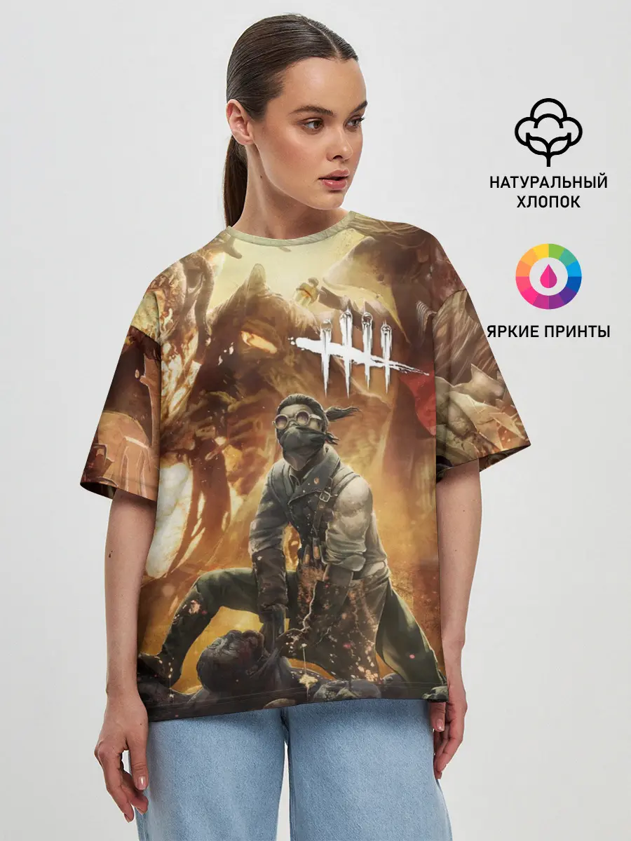 Женская футболка оверсайз / Dead by Daylight убийцы