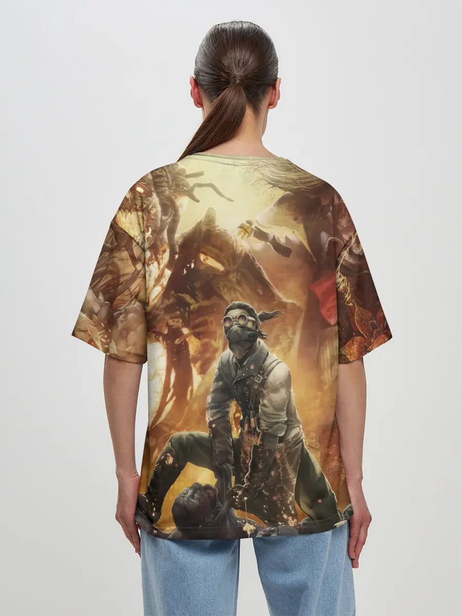 Женская футболка оверсайз / Dead by Daylight убийцы