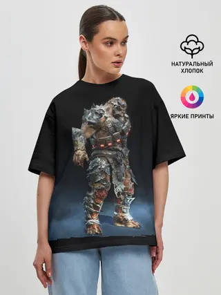 Женская футболка оверсайз / NPC | GEARS OF WAR