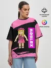 Женская футболка оверсайз / BARBIE | ROBLOX | РОБЛОКС