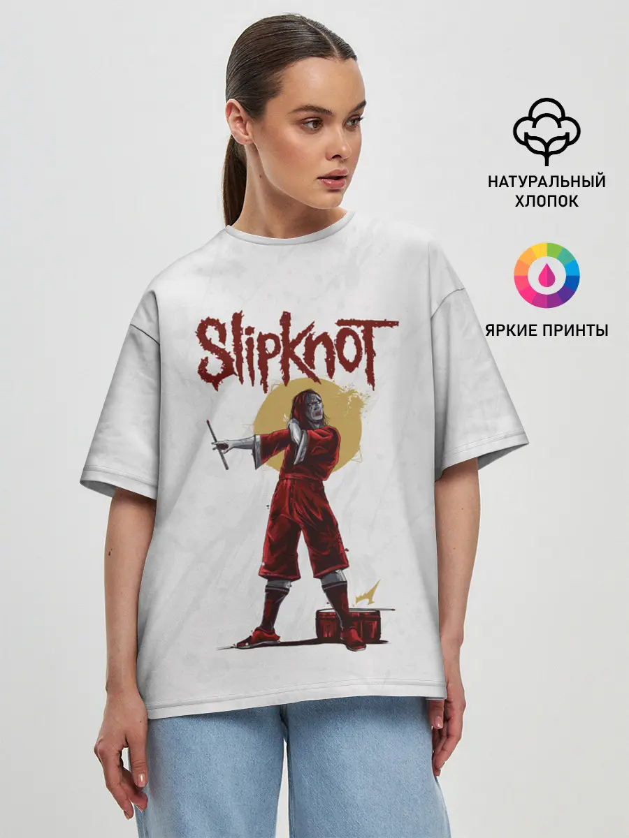 Женская футболка оверсайз / SLIPKNOT | СЛИПКНОТ