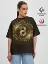 Женская футболка оверсайз / БИТКОИН | КРИПТОВАЛЮТА