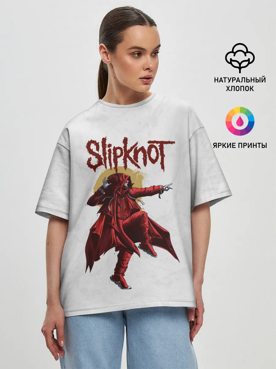 Женская футболка оверсайз / SLIPKNOT | СЛИПКНОТ
