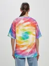 Женская футболка оверсайз / РАДУЖНЫЙ УРАГАН | HURRICANE