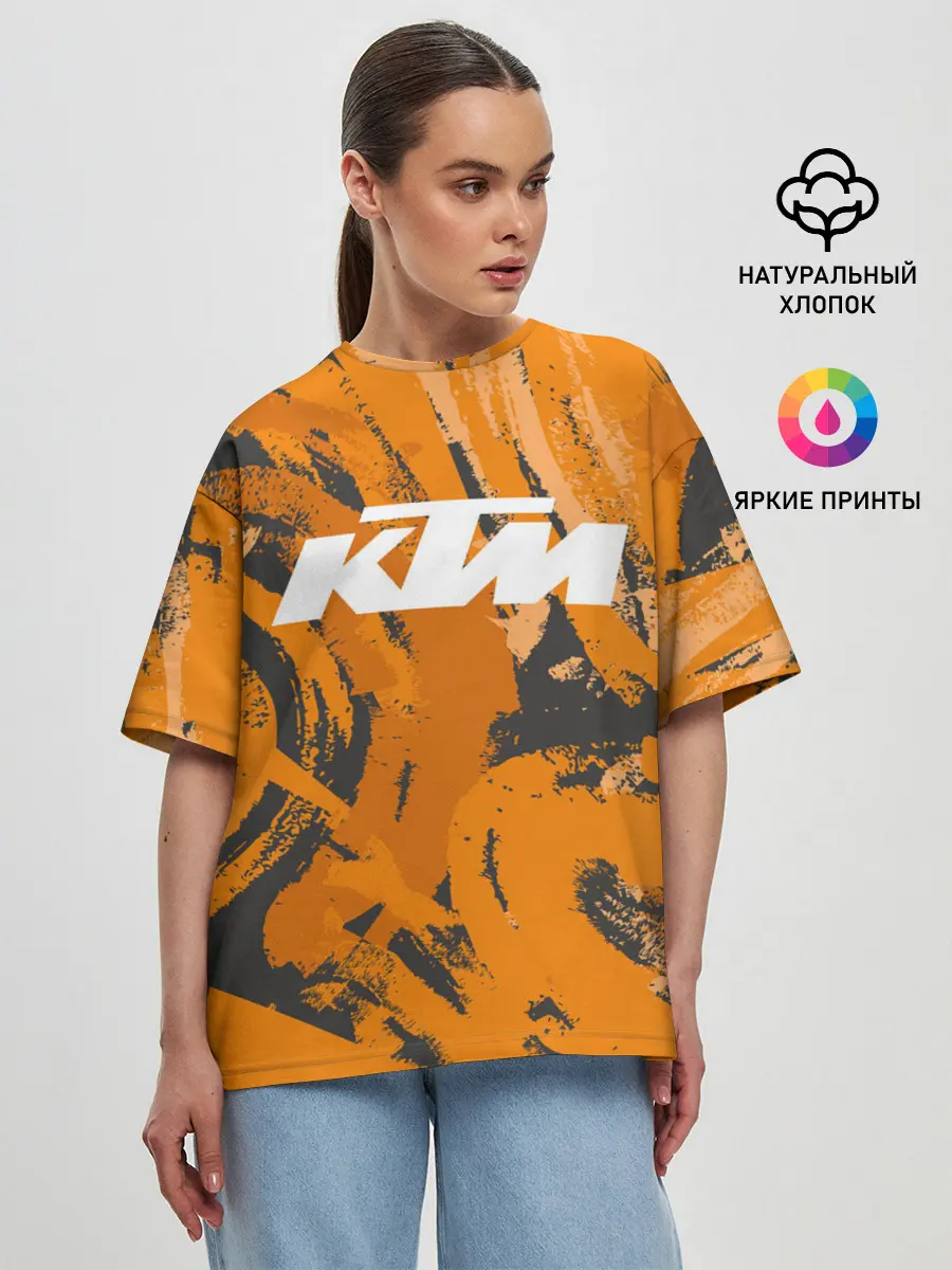 Женская футболка оверсайз / KTM | КТМ