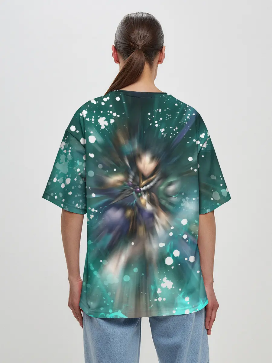 Женская футболка оверсайз / Сяо | Геншин Импакт